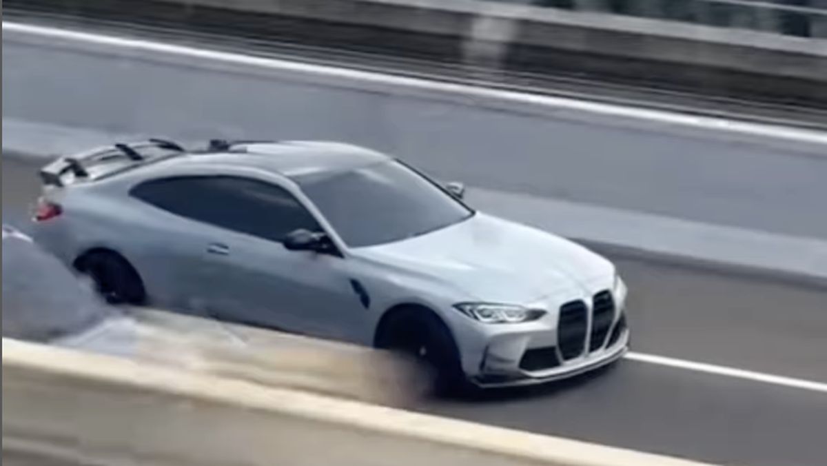 Viral Aksi Kebut-kebutan BMW M4 Vs Kereta Cepat Whoosh